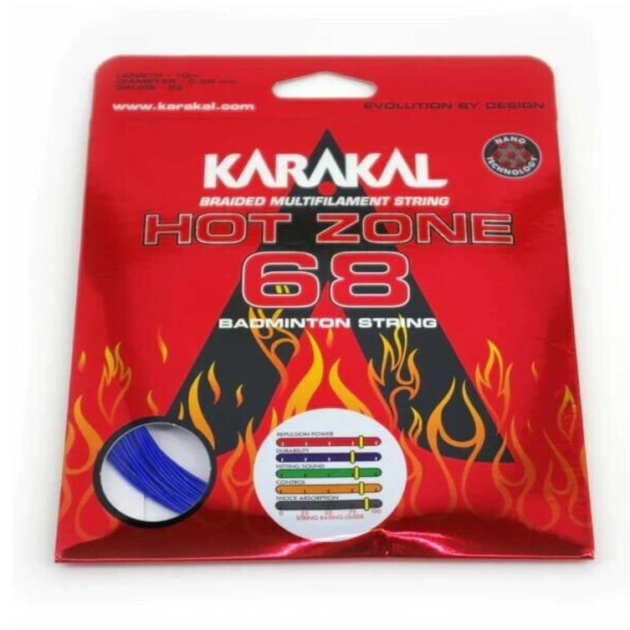 Karakal HOT ZONE 68 STRING BLUE (10m)