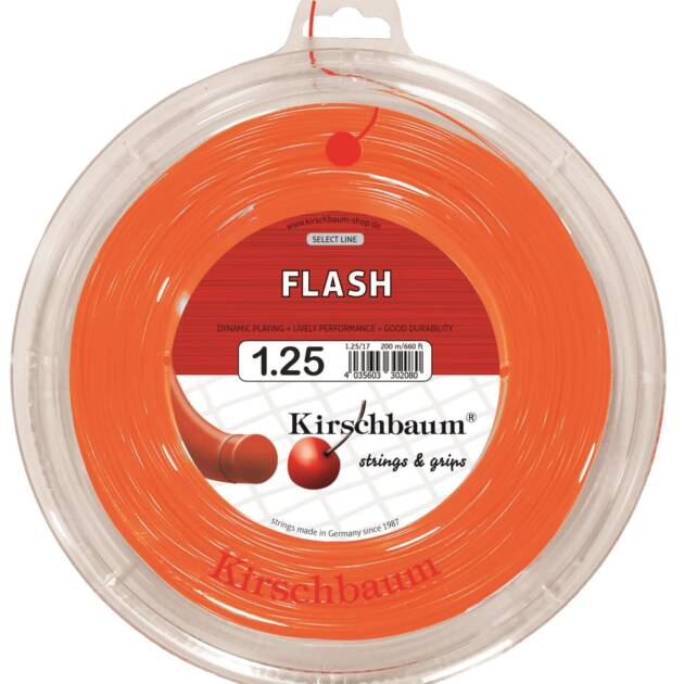 Kirschbaum 200M  Reel Flash 1,25 Turuncu Tenis Rulo Kordaj