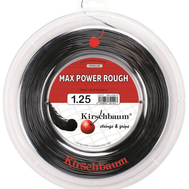 Kirschbaum  200M  Reel Max Power Rough 1,25  Antrasit Tenis Rulo Kordaj