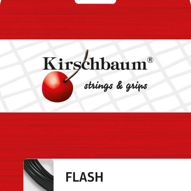 Kirschbaum  Flash 1,25 Siyah (12 m) Tenis Paket Kordaj