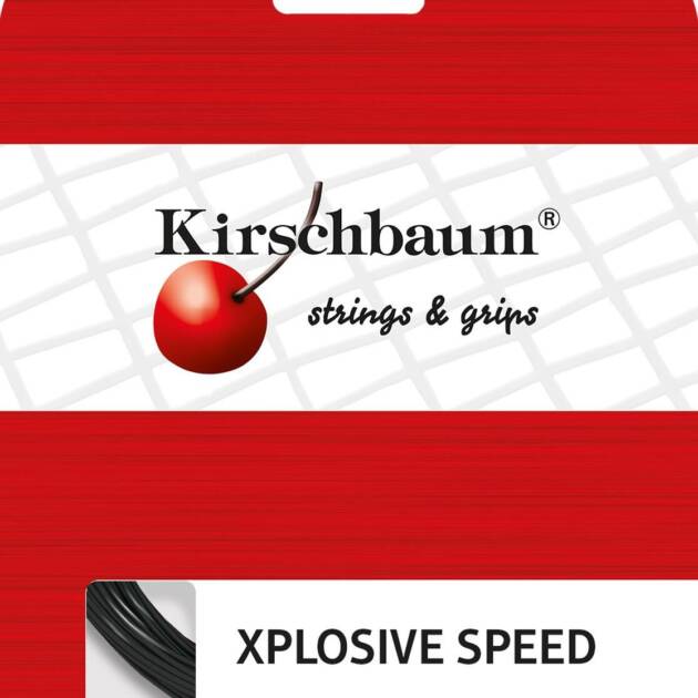 Kirschbaum  Xplosive Speed 1,28  Siyah (12 m) Tenis Paket Kordaj