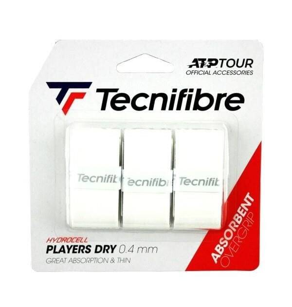 Tecnifibre Players Dry White Overgrip 3'lü Paket (0,4 mm)