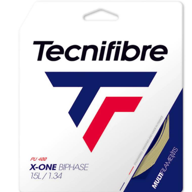 Tecnifibre X-One Biphase Pu 1,34 (12m) Natural Tenis Paket Kordaj