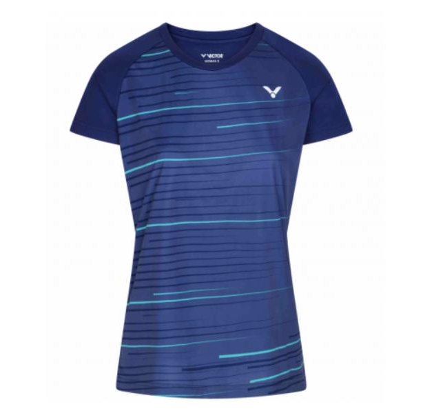 Victor Badminton T-34100 B Mavi Kadın T-Shirt - XL