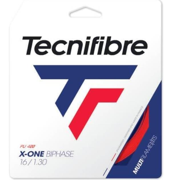 Tecnifibre X-One Biphase Pu 1,30 (12m) Red Tenis Paket Kordaj